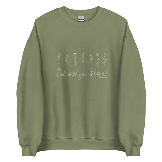 How Will You Bloom -  Unisex Crewneck Sweatshirt